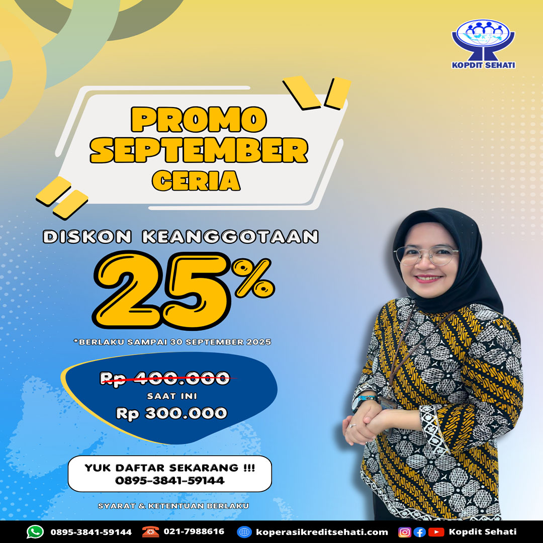 PROMO KEANGGOTAAN SEPTEMBER CERIA
