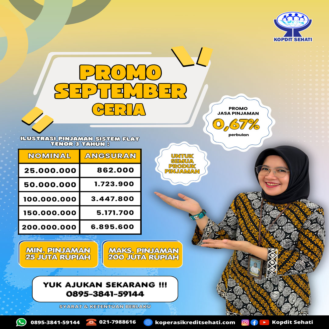 PROMO PINJAMAN SEPTEMBER CERIA